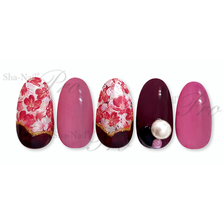 取扱終了 Sha-Nail Pro SAK-001 Sakura Flower -Red- 桜花 赤