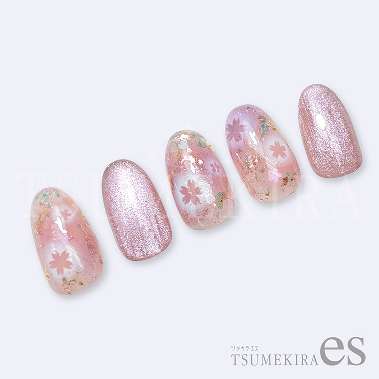 取扱終了 TSUMEKIRA es ES-ACH-005 Airy cheek 桜