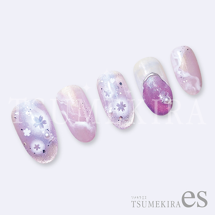 取扱終了 TSUMEKIRA es ES-ACH-005 Airy cheek 桜