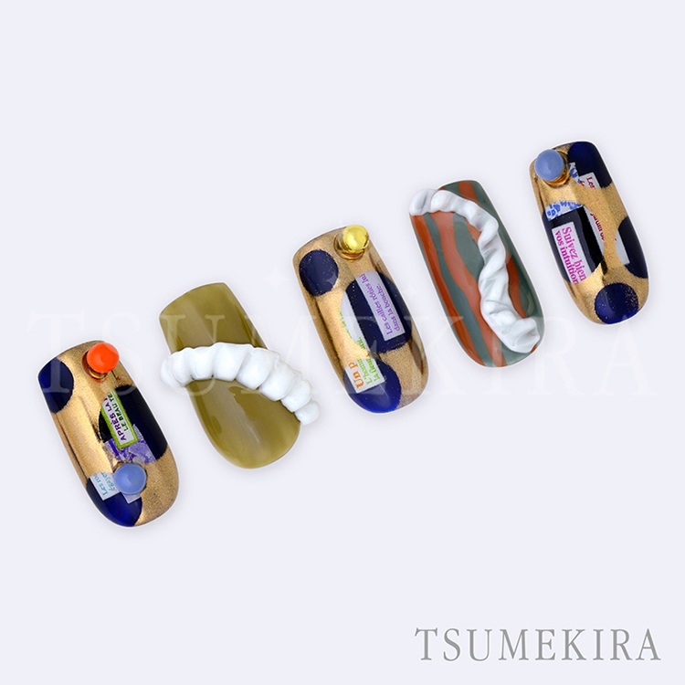 取扱終了 TSUMEKIRA NN-EFK-006 effrontee kyokoプロデュース Miss Journal カラフル