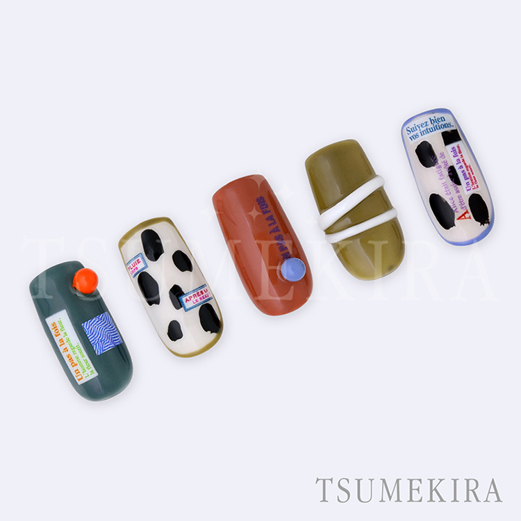 取扱終了 TSUMEKIRA NN-EFK-006 effrontee kyokoプロデュース Miss Journal カラフル