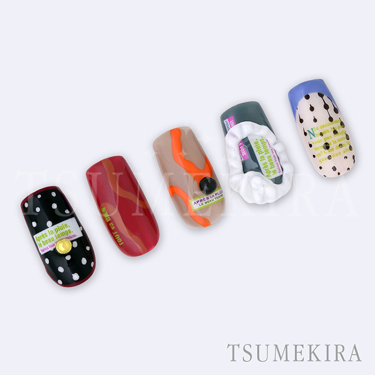 取扱終了 TSUMEKIRA NN-EFK-006 effrontee kyokoプロデュース Miss Journal カラフル