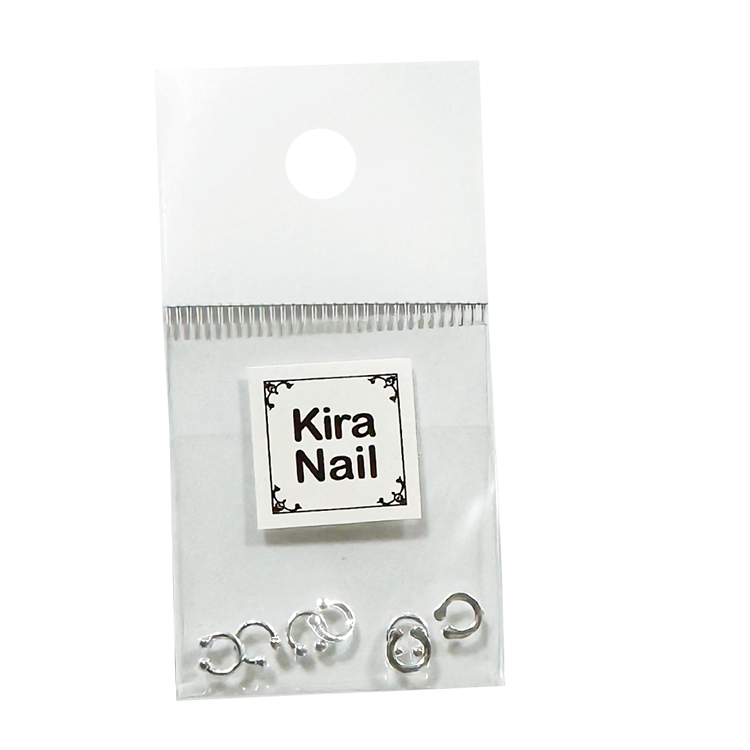 KiraNail ノーズリング S シルバー 10個入