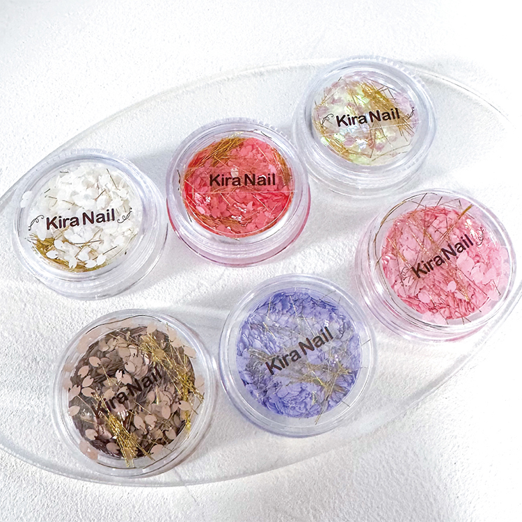 KiraNail HOLOGRAM 花びら ケース入 フジムラサキ