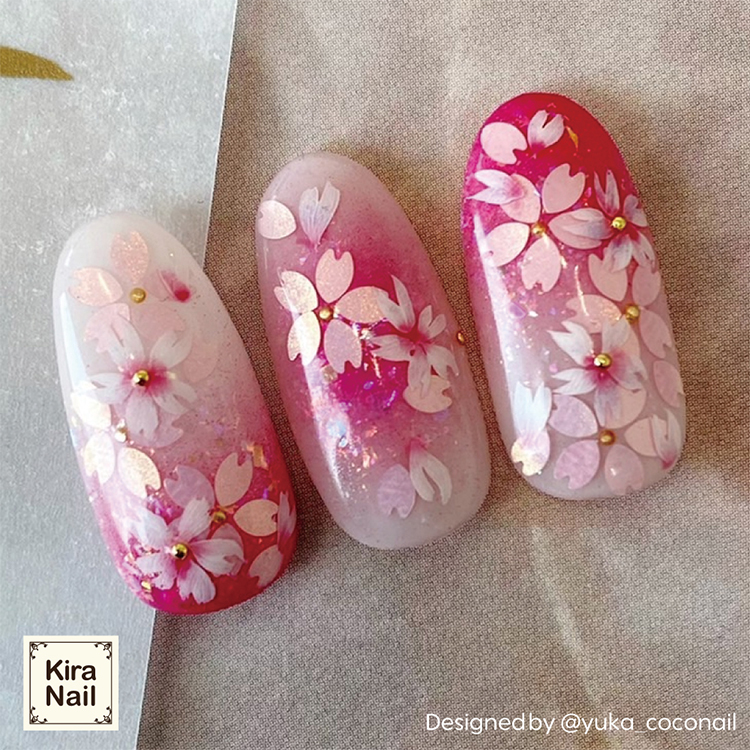 KiraNail HOLOGRAM 花びら ケース入 サクラピンク