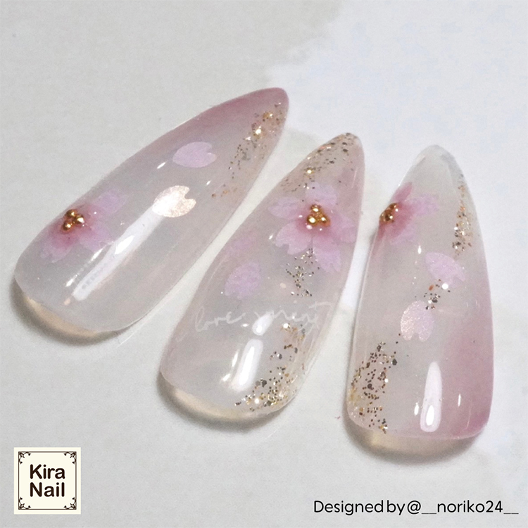 KiraNail HOLOGRAM 花びら ケース入 サクラピンク