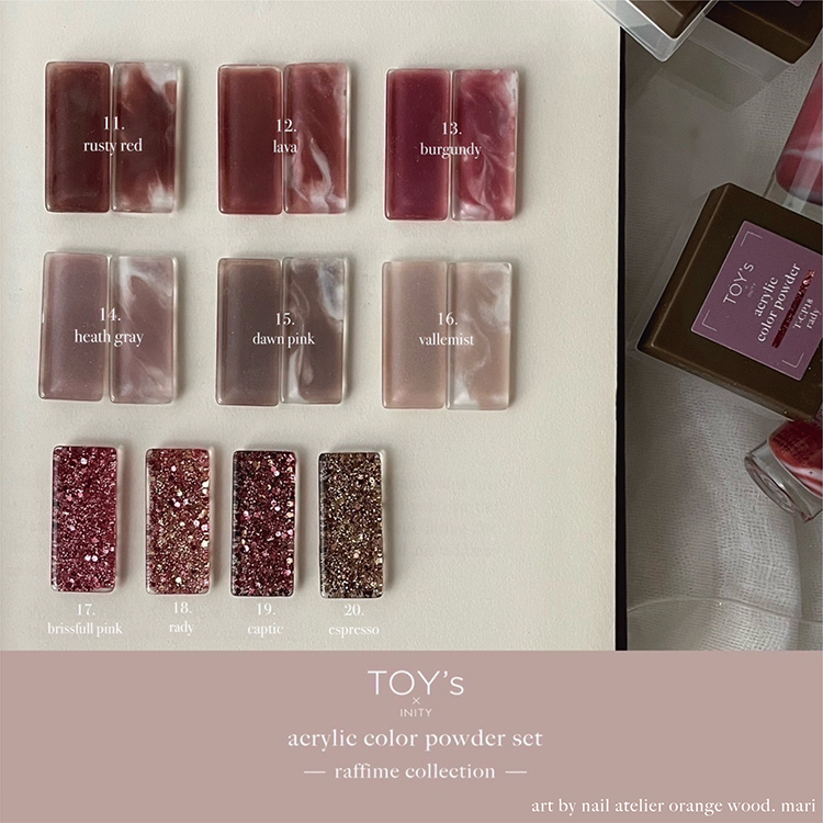 TOY's × INITY アクリルカラーパウダー ラフィームコレクション CP15