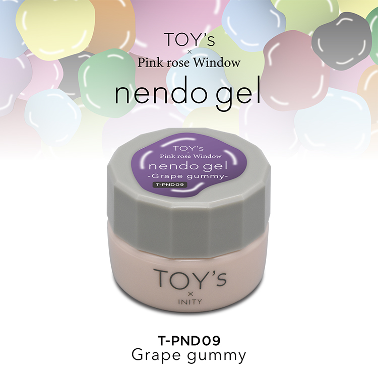 TOY’s x Pink rose Window nendo gel PND09 グレープグミ