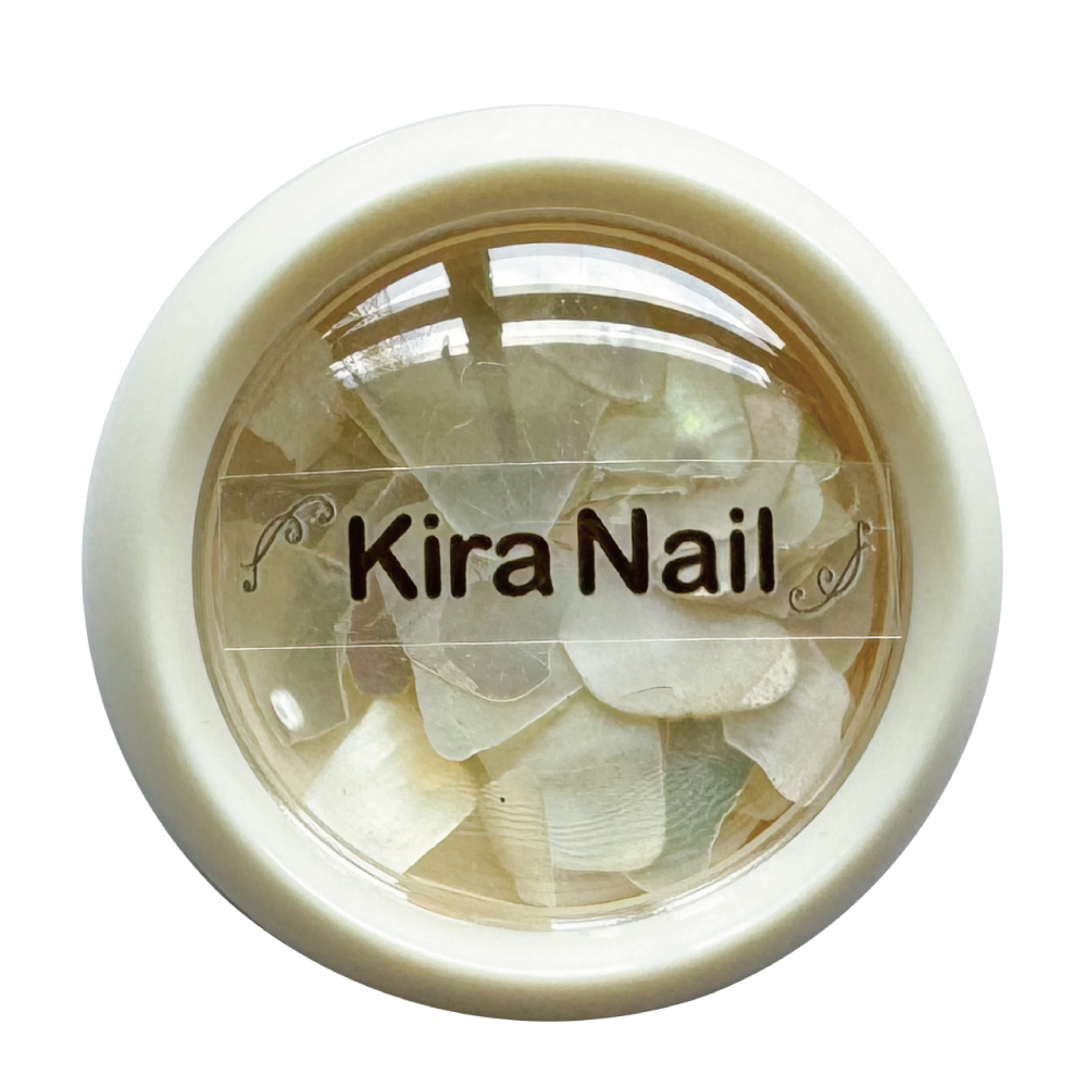 KiraNail パーツシェルクラム ホワイト