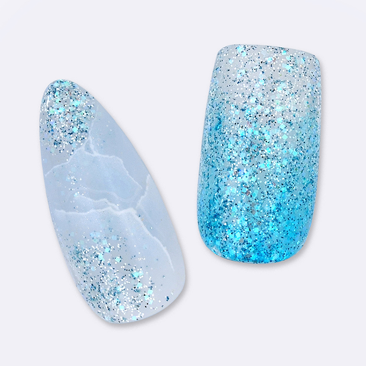 取扱終了 TSUMEKIRA MAK-GLI-003 TSUMEKIRA×maki SELECT FLASH GLITTER blue