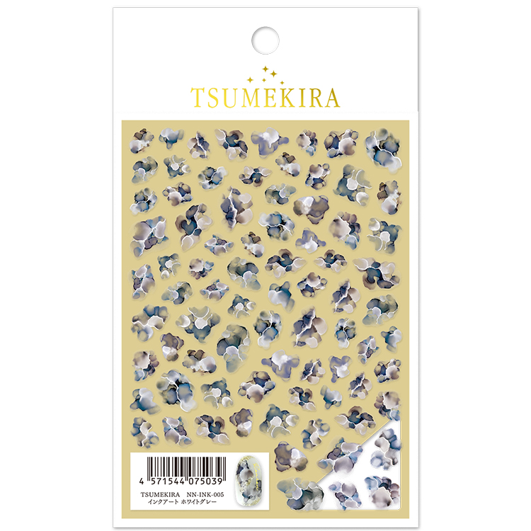 取扱終了 TSUMEKIRA NN-INK-005 インクアートホワイトグレー