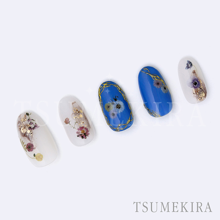取扱終了 TSUMEKIRA NN-FDE-002 flower decoration dark