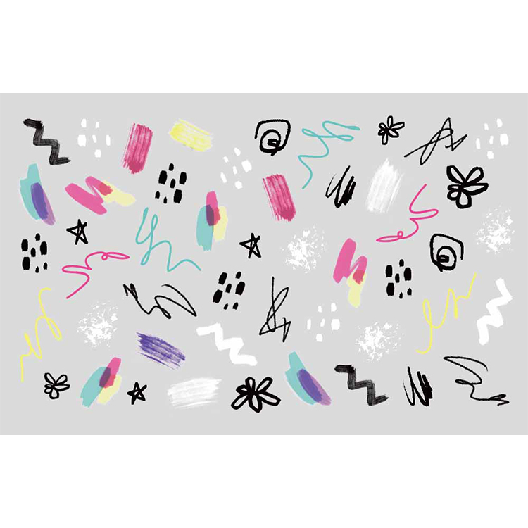 Amaily ネイルシール No.6-6 ファンペイント 1