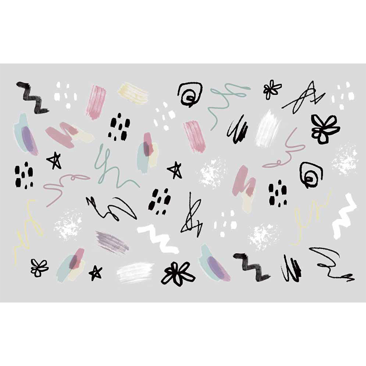 Amaily ネイルシール No.6-7 ファンペイント 2