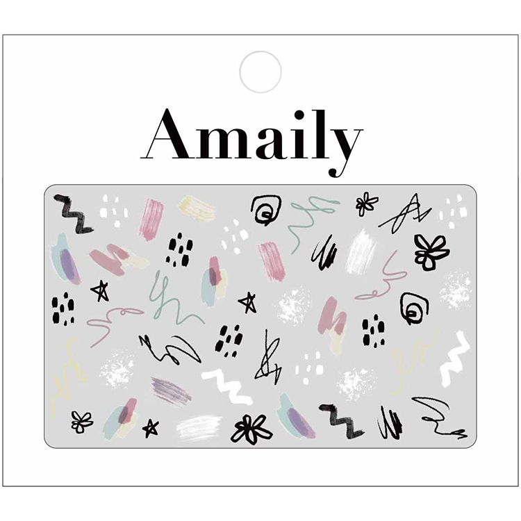 Amaily ネイルシール No.6-7 ファンペイント 2