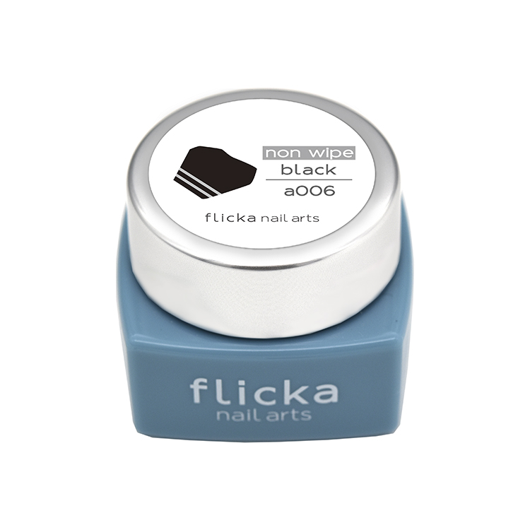 flicka nail arts flicka nail arts フリッカカラージェル a006 ノンワイプブラック