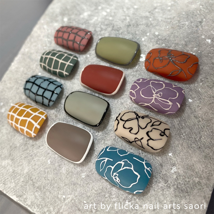 flicka nail arts flicka nail arts フリッカカラージェル a006 ノンワイプブラック