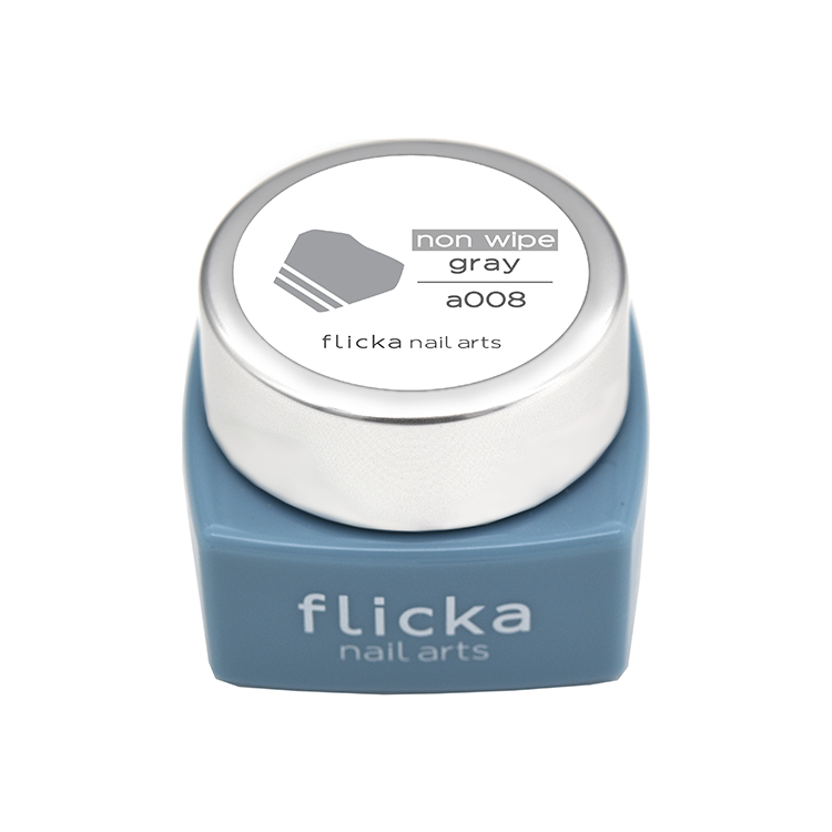 flicka nail arts flicka nail arts フリッカカラージェル a008 ノンワイプグレー