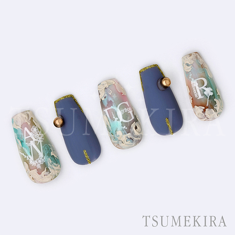 取扱終了 TSUMEKIRA NN-EFK-013 effrontee kyokoプロデュース カスタムフォント ホワイト