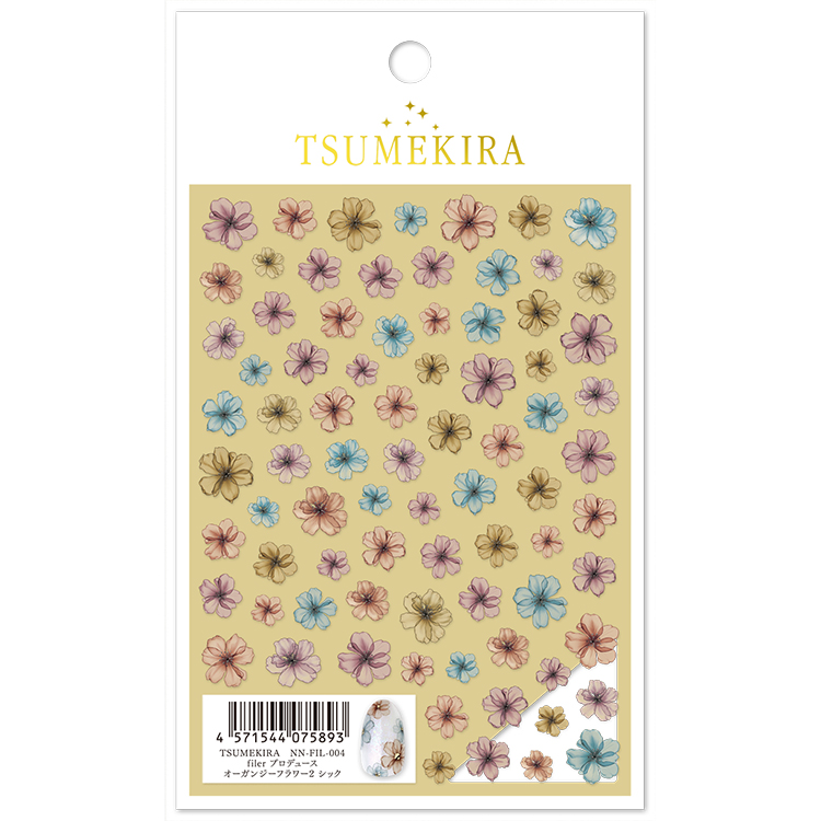 TSUMEKIRA NN-FIL-004 filer プロデュース オーガンジーフラワー2 シック