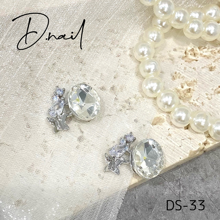 D.nail ジュエリービジューパーツDS-33 クリスタルミニバタフライ