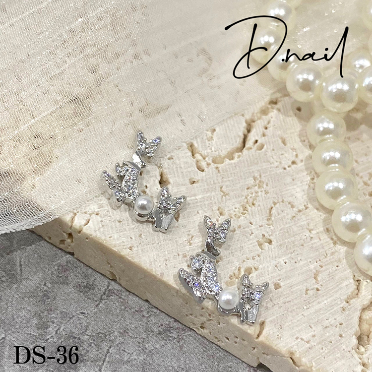 D.nail ジュエリービジューパーツDS-36 トリプルバタフライ