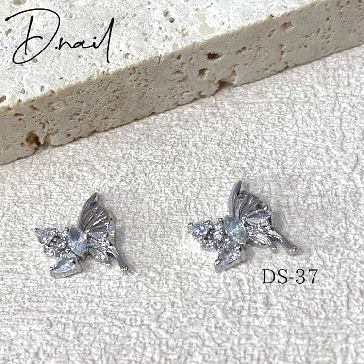 D.nail ジュエリービジューパーツDS-37 バタフライリボン