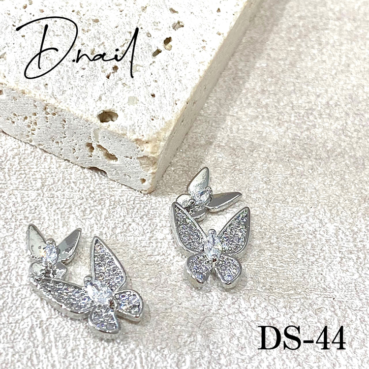 D.nail ジュエリービジューパーツDS-44 ペアバタフライ