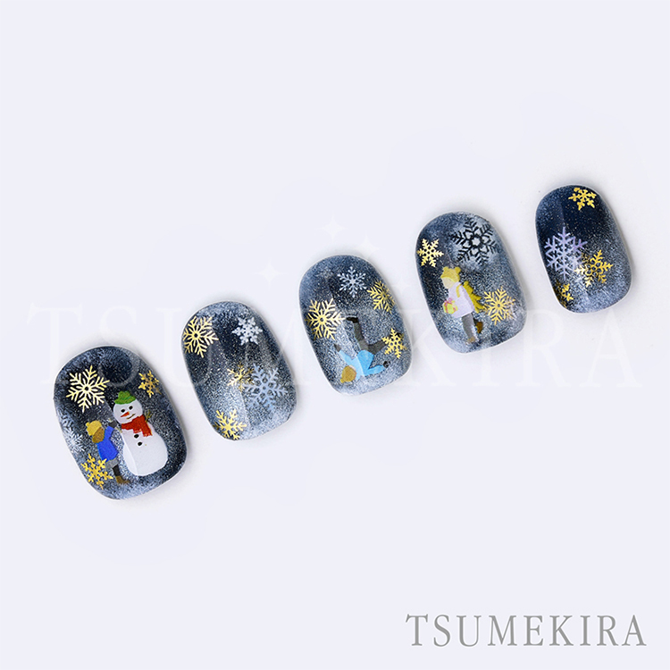 TSUMEKIRA SG-YUK-015 Standard Snow ゴールド(ジェル専用)