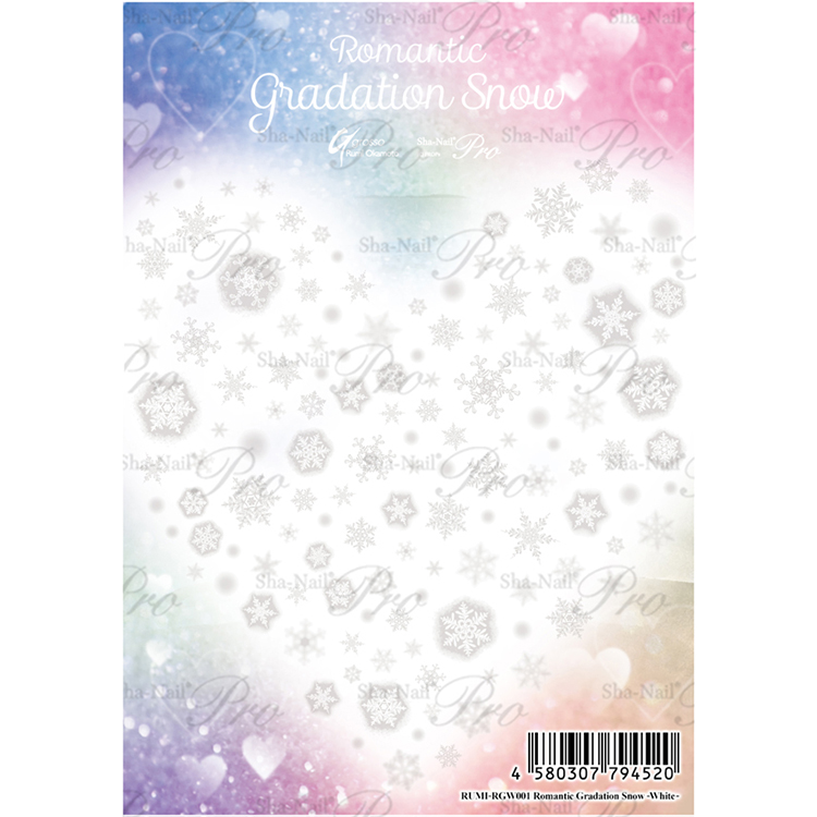 Sha-Nail Pro RUMI-RGW001 Romantic Gradation Snow -White- / ロマンティックグラデーションスノー ホワイト