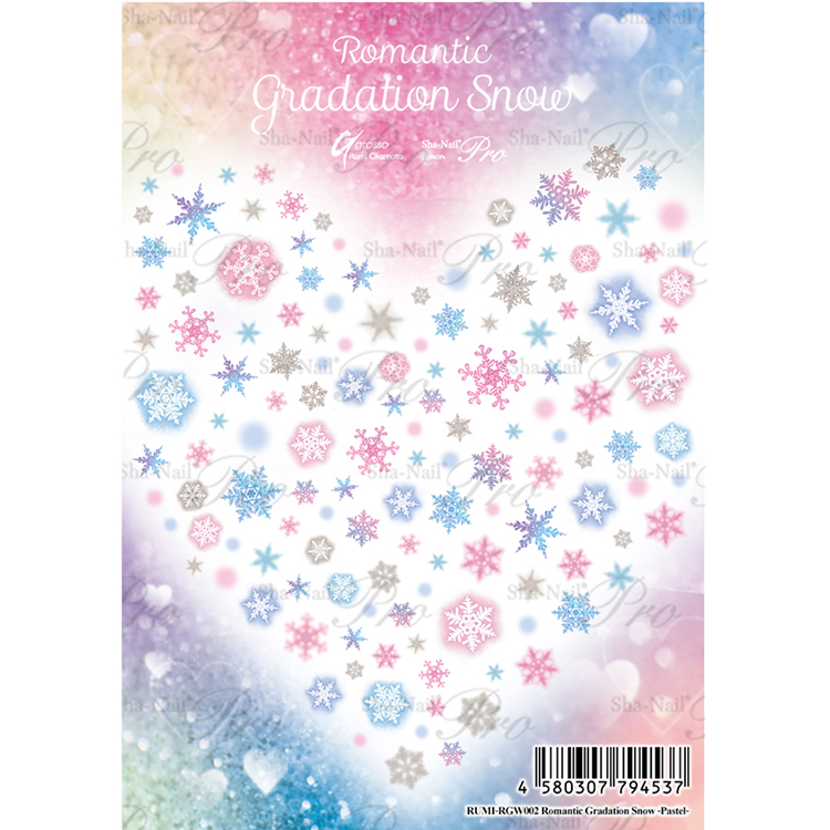Sha-Nail Pro RUMI-RGW002 Romantic Gradation Snow -Pastel- / ロマンティックグラデーションスノー パステル