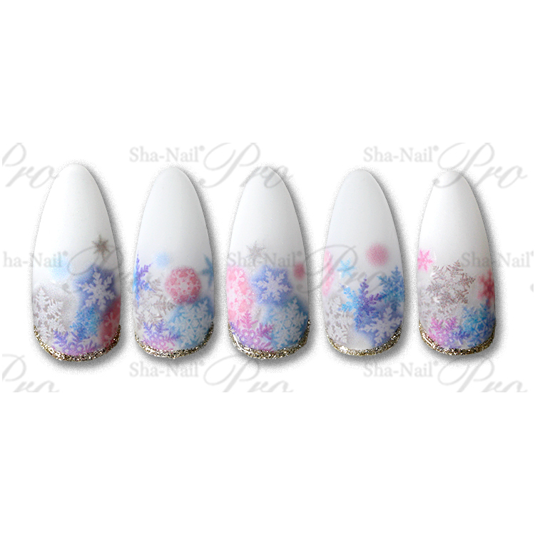 Sha-Nail Pro RUMI-RGW002 Romantic Gradation Snow -Pastel- / ロマンティックグラデーションスノー パステル
