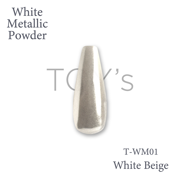TOY’s × INITY ホワイトメタリックパウダー T-WM01 ホワイトベージュ