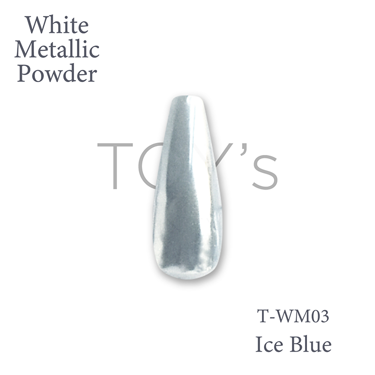 TOY’s × INITY ホワイトメタリックパウダー T-WM03 アイスブルー