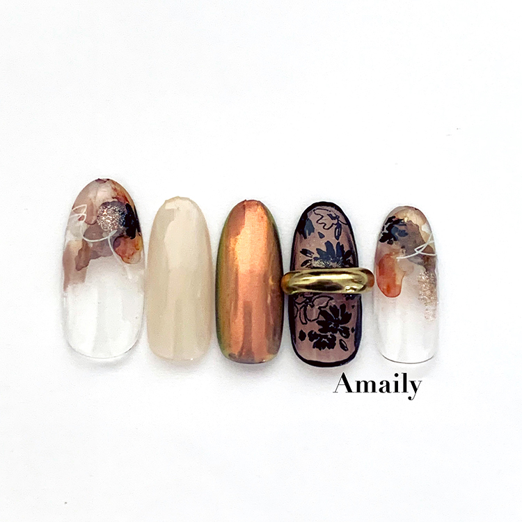 Amaily ネイルシール No.7-4