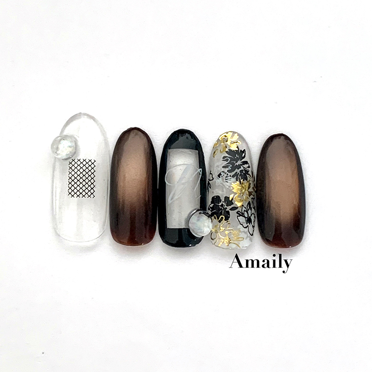 Amaily ネイルシール No.7-4