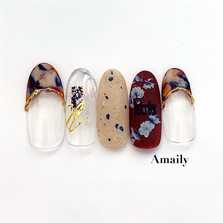 Amaily ネイルシール No.6-8