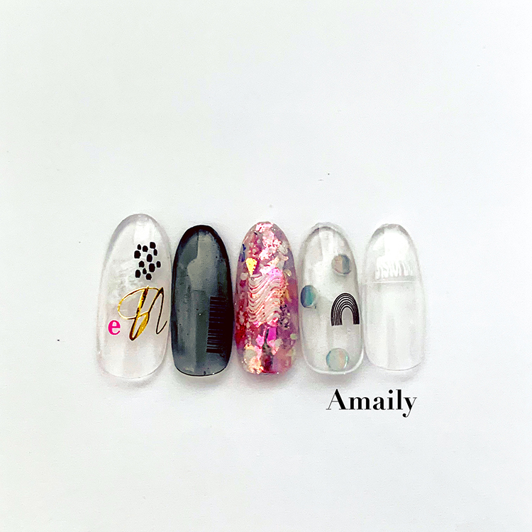 Amaily ネイルシール No.6-8