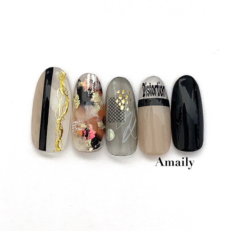 Amaily ネイルシール No.6-8