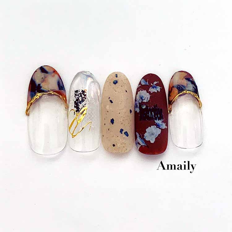Amaily ネイルシール No.3-41