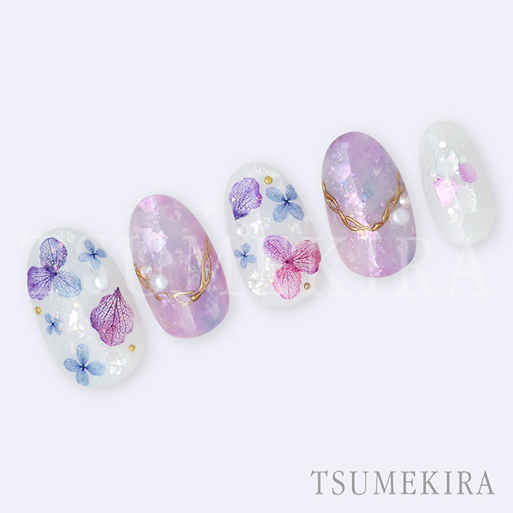 TSUMEKIRA NN-YMI-005 yumiプロデュース 紫陽花 ミニサイズ ビビッド