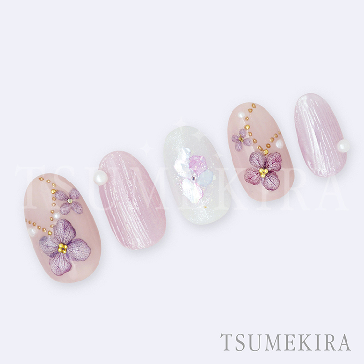 TSUMEKIRA NN-YMI-006 yumiプロデュース 紫陽花 ミニサイズ スモーキー