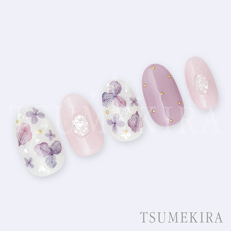 TSUMEKIRA NN-YMI-006 yumiプロデュース 紫陽花 ミニサイズ スモーキー