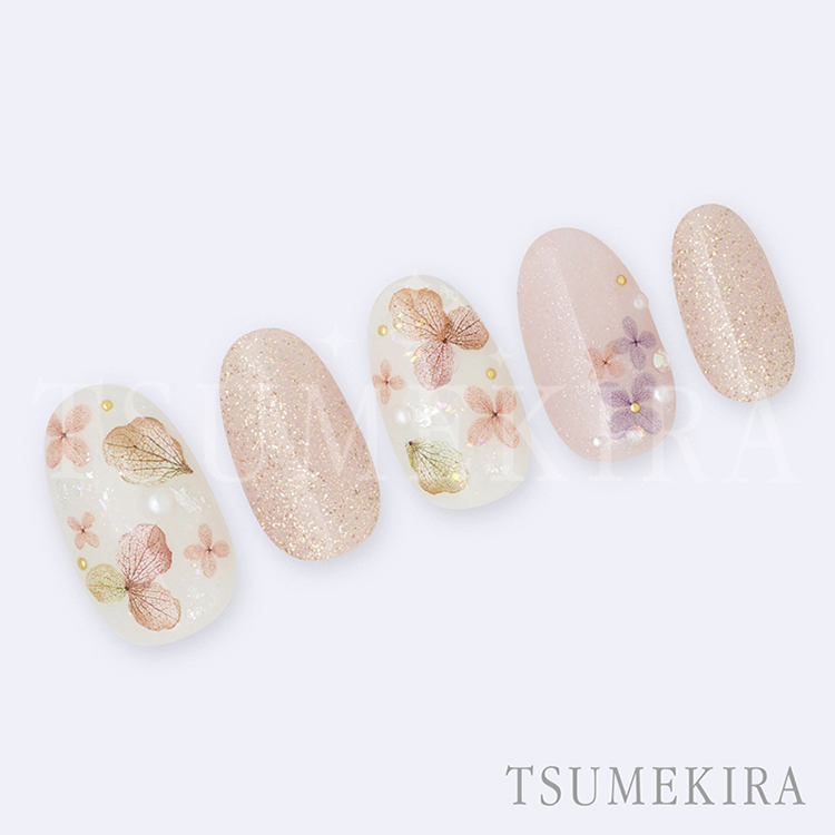 TSUMEKIRA NN-YMI-007 yumiプロデュース 紫陽花 ミニサイズ ナチュラル