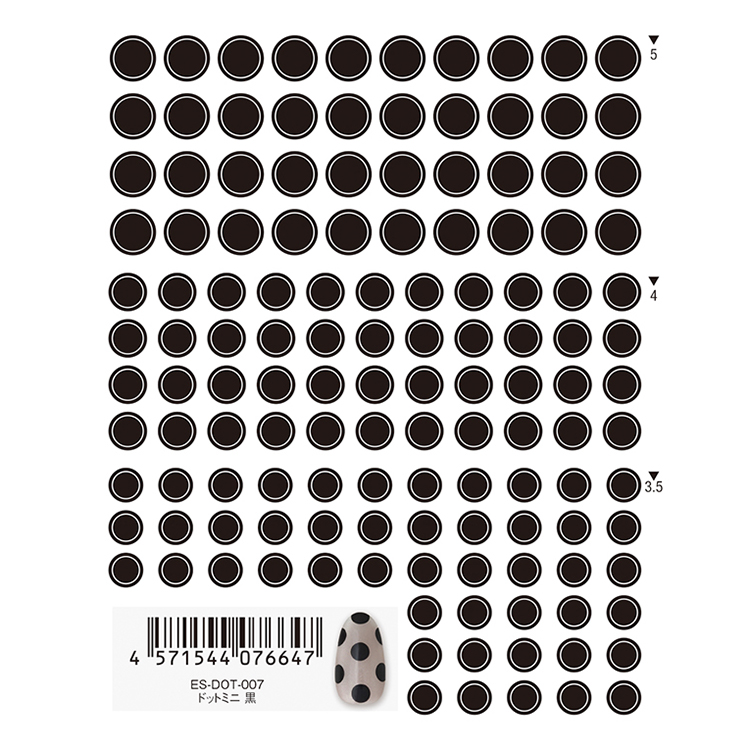 TSUMEKIRA ES-DOT-007 es ドットミニ 黒