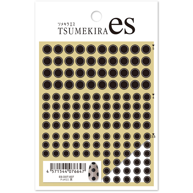 TSUMEKIRA ES-DOT-007 es ドットミニ 黒