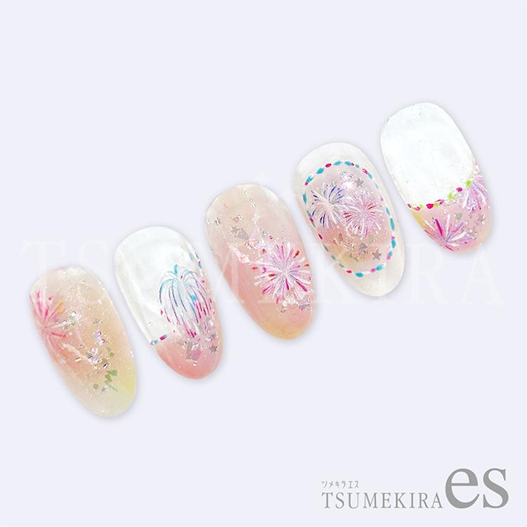 TSUMEKIRA ES-FIW-004 es 花火 カラフル