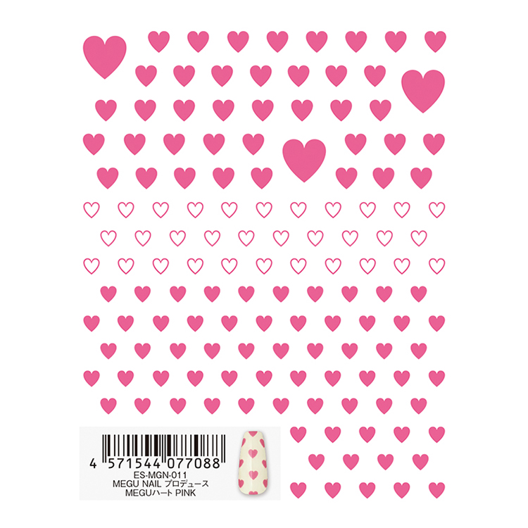 TSUMEKIRA ES-MGN-011 es MEGU NAIL プロデュース MEGUハート PINK