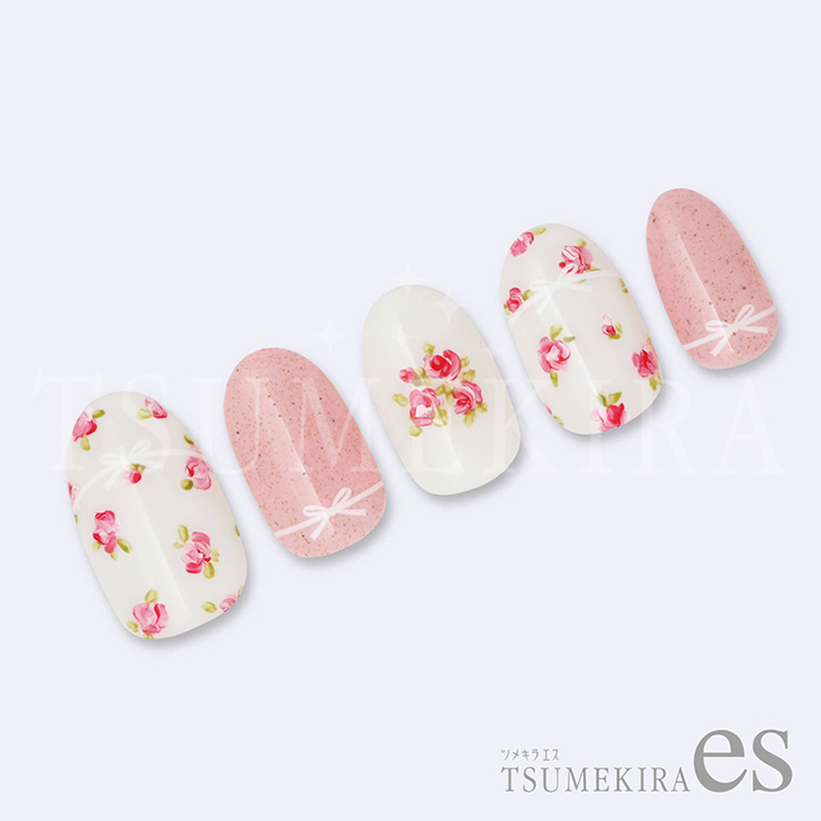 TSUMEKIRA ES-RBN-004 es リボンフレンチライン ホワイト