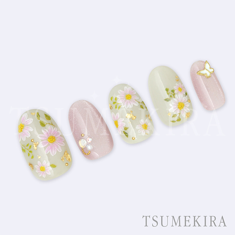 TSUMEKIRA NN-YMI-009 yumiプロデュース ピンクマーガレット